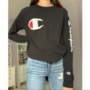 Black Champion long sleeve